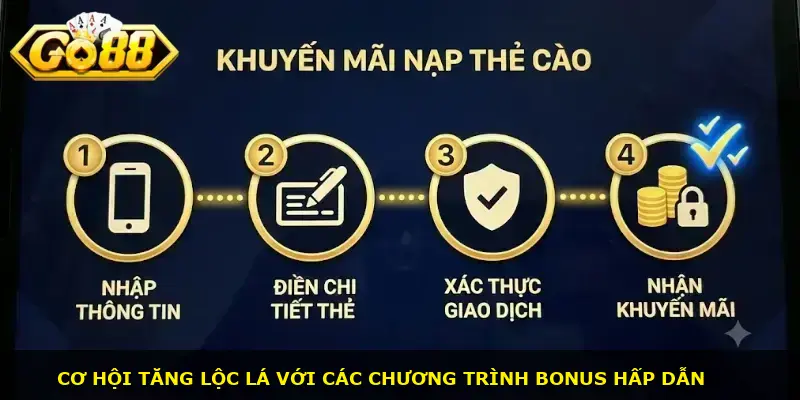 KHUYẾN MÃI NẠP THẺ CÀO GO88 - ảnh 1