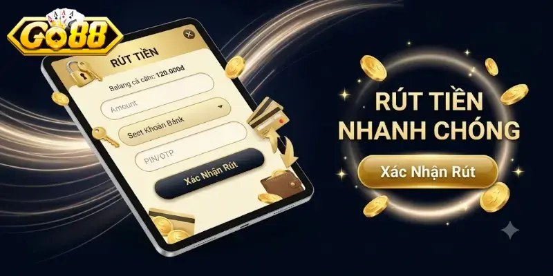 Rút tiền Go88 nhanh chóng và an toàn với hướng dẫn chi tiết từng bước